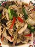 อกไก่ผัดขิง