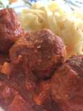 Albóndigas de pavo con tagliatelle