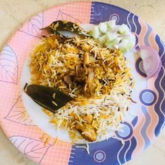 A picture of Yummy Chicken Biryani.
