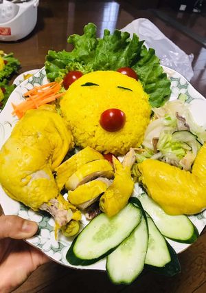 Hình của món Cơm gà.