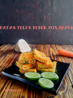 Foto resep Dadar telur bebek mix sayur