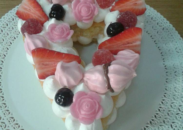 Cream tart con pasta biscotto