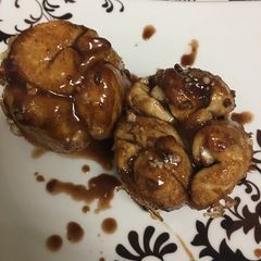 A picture of Chocolate cheesecake monkey bread muffins.