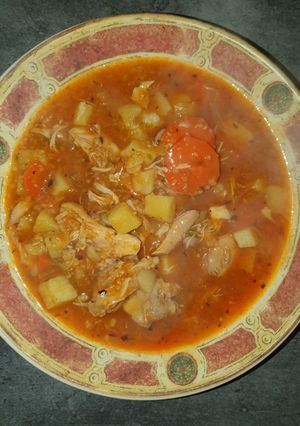 Une photo de Chorba frik au poulet