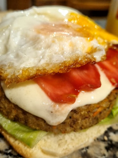Una foto de Hamburguesas de Lentejas, Saludables completas!!