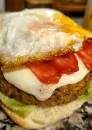 Una foto de Hamburguesas de Lentejas, Saludables completas!!