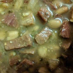 A picture of Ham & Beans.