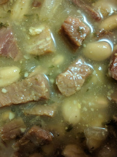 A picture of Ham & Beans.