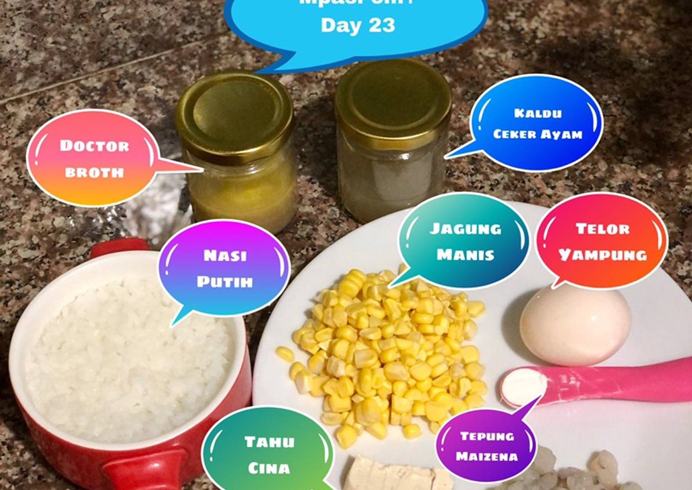 Mpasi 6m+ Day 23 - Bubur Sop Jagung