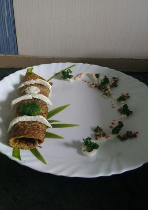A picture of Moong dal cheela.