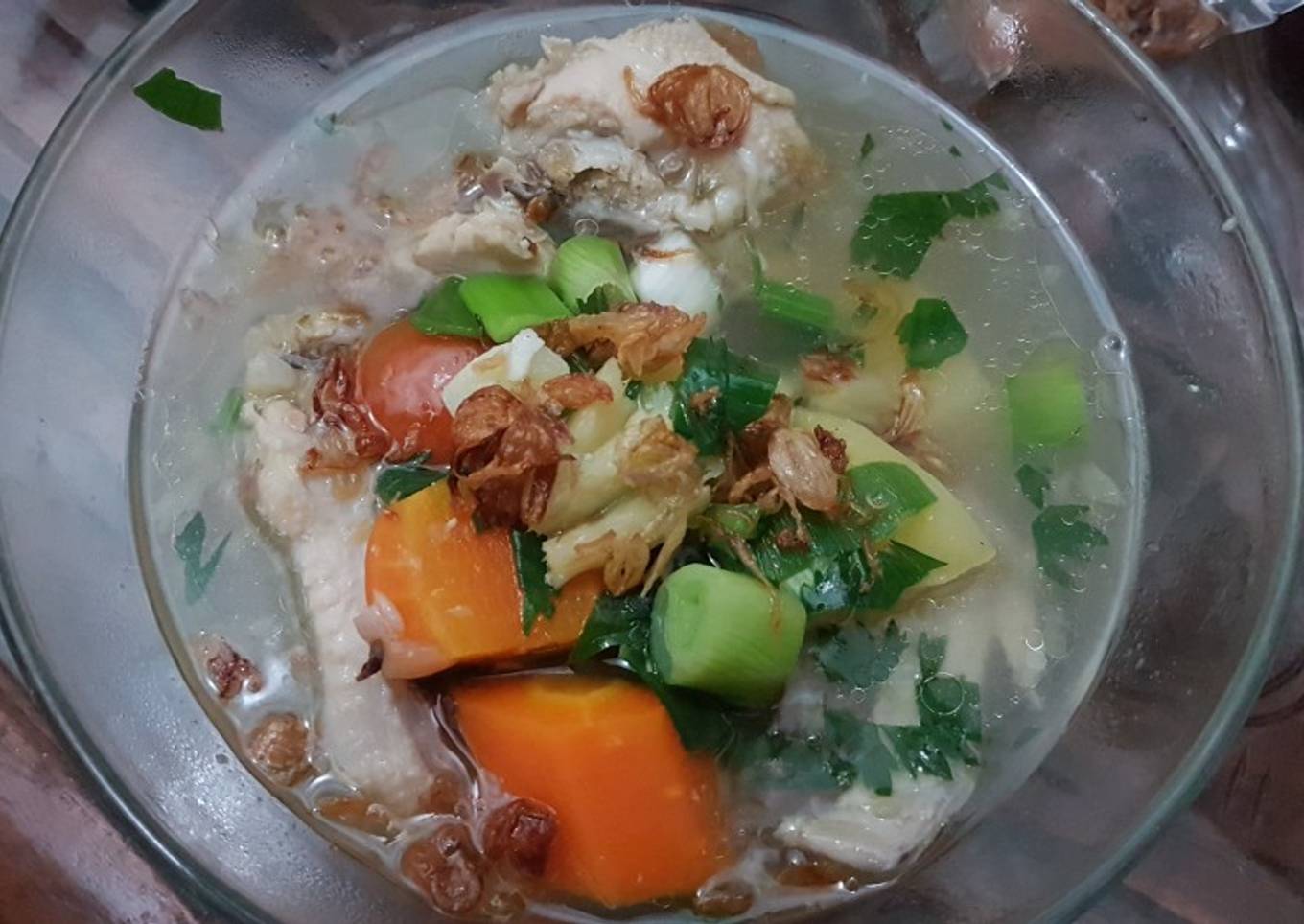 Soup/sop ayam kampung
