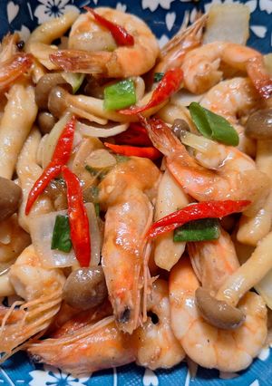 Foto resep Cah Udang Jamur Shimeji ▪︎👍