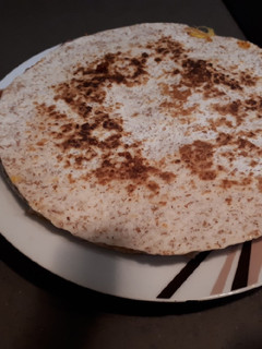 Una foto de Tortipizza sencilla jamón serrano