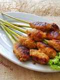Sate Lilit Khas Bali (ayam + kelapa parut)