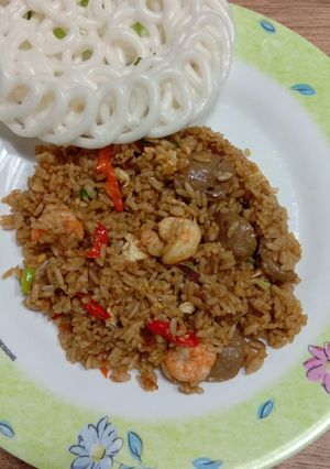 Foto resep Nasi goreng seafood