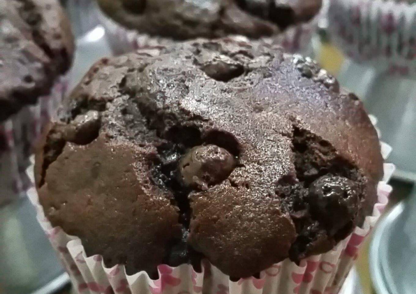 Dangerously Dark Chocolate Muffin