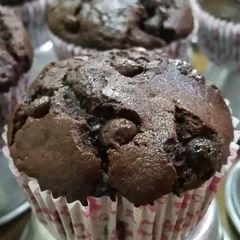 A picture of Dangerously Dark Chocolate Muffin.
