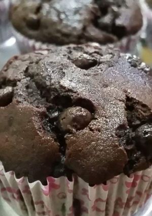 A picture of Dangerously Dark Chocolate Muffin.