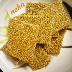 A picture of Till Chikki healthy sweet dish for winter's.