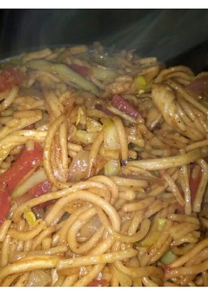 A picture of Hakka noodles.