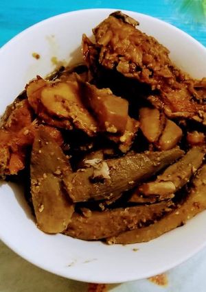 Hình của món Cá kho chuối riềng.
