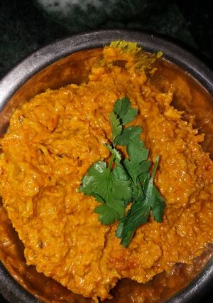 A picture of Kachhi haldi ki sabji.