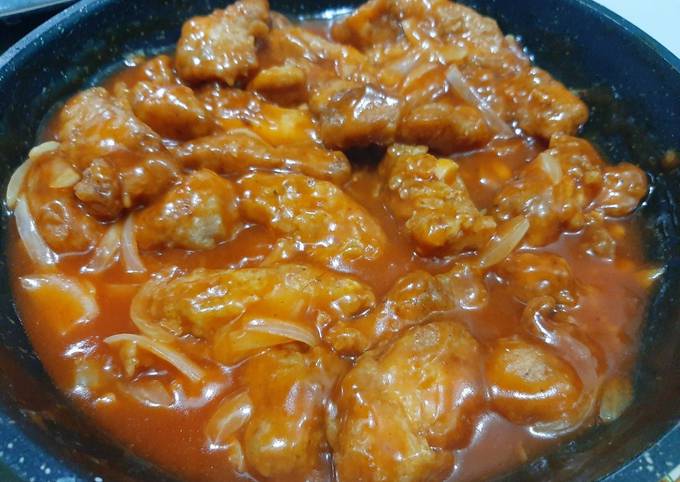 Ayam fillet saos asam manis ala RJ