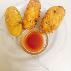 A picture of Leftover Rice kabab.