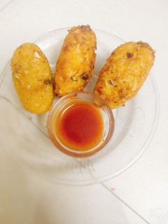 A picture of Leftover Rice kabab.