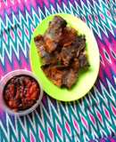 Ikan Pari Panggang Dengan Sambal Kecap
