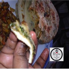 A picture of Aloo paratha.