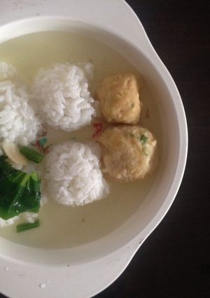 Foto resep Mpasi Allora 16m+, bakso YamTelJu kuah sawi