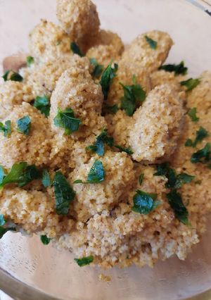 Diós köles galuska recept fotója