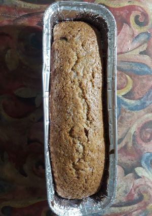 Una foto de Budín marmolado con copitos de chocolate