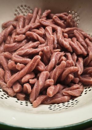 Céklás házi tészta recept fotója