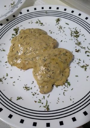 Una foto de Pollo en estragón