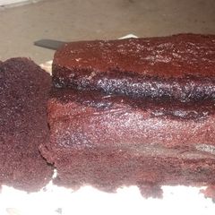 A picture of Choco wheat cake loaf.