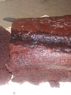 A picture of Choco wheat cake loaf.