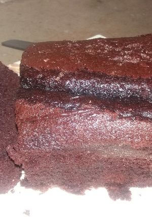 A picture of Choco wheat cake loaf.
