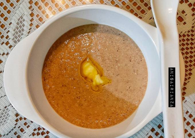 MPASI 6 bulan : Kombinasi Salmon dan Hati Ayam