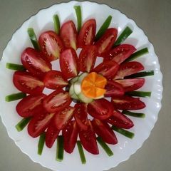 Creative presentation of salad A picture of Creative presentation of salad.