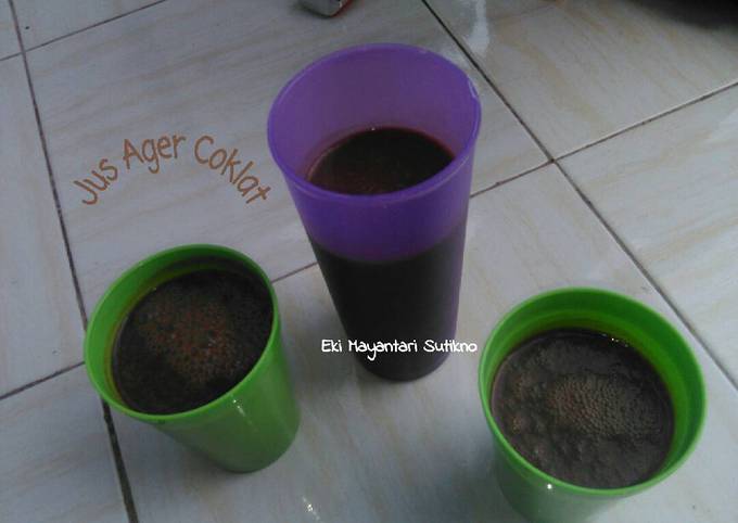 Minuman Coklat: Jus Ager/Puding Coklat