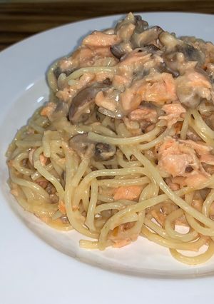 Hình của món Pasta cá hồi.
