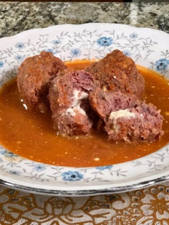 Una foto de Albóndigas rellenas de queso crema