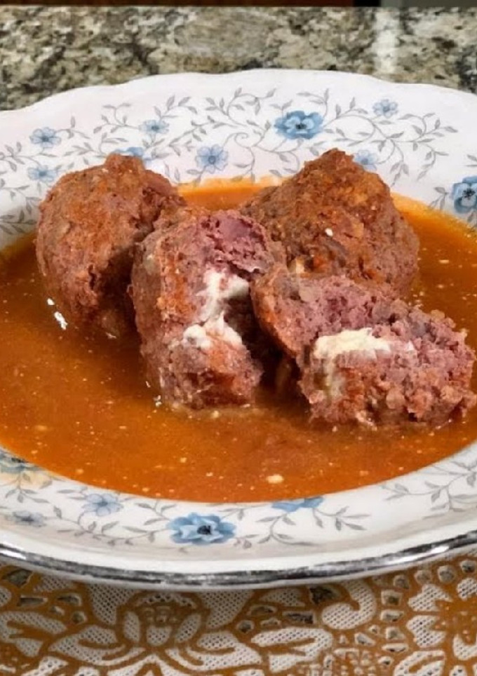 Una foto de Albóndigas rellenas de queso crema