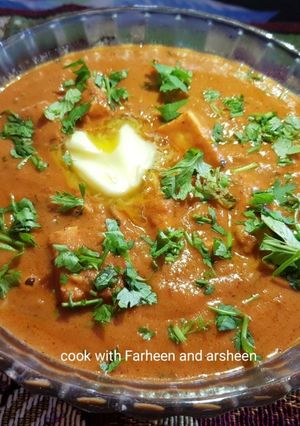 A picture of Paneer Makhni.