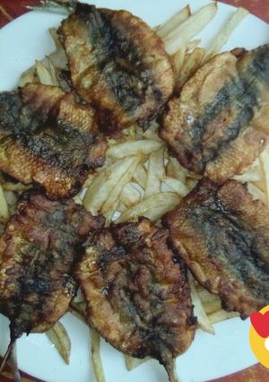 صورة لوصفة وصفة السمك بالبطاطا المقلية 😋💖🐟