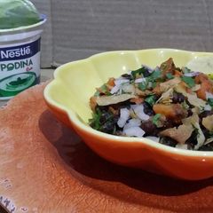A picture of Black chana chaat.