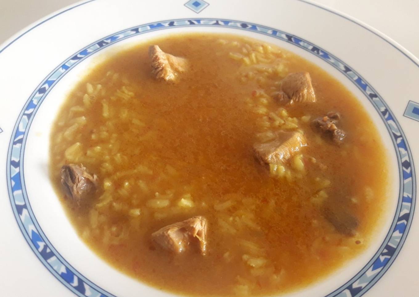 Arroz caldoso con pollo