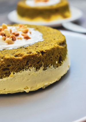 Una foto de Torta de queso y calabaza